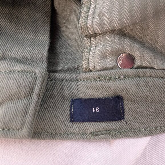 GAP Denim Women's L Green Frayed Hem Mini Skirt Distressed Casual Y2K Vibe - Picture 6 of 12